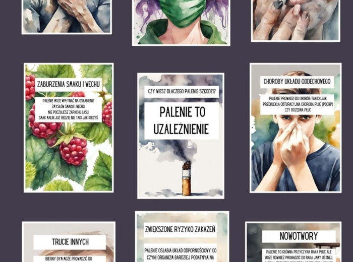 Palenie to uzależnienie - gazetka profilaktyczna o skutkach palenia papierosów