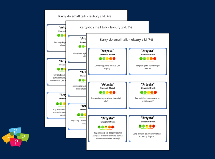 "ARTYSTA" – Karty do SMALL TALK – lektury – gra