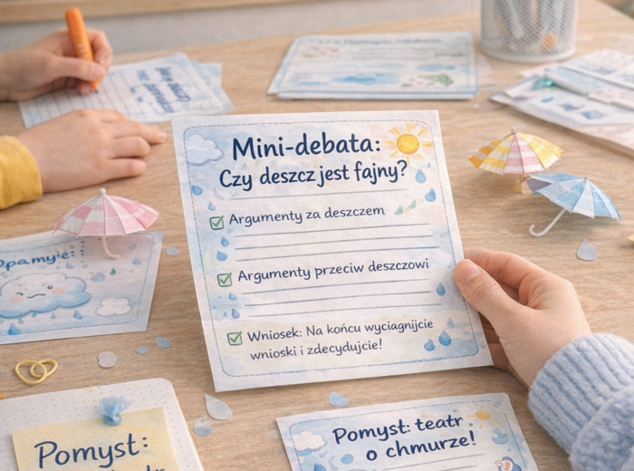 Karty: Burza mózgów – pomysły na dzień bez słońca