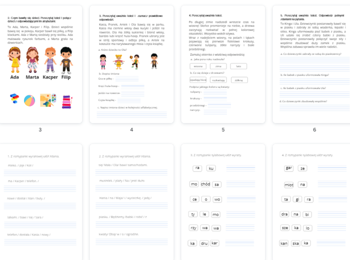 Giga pakiet polonistyczny dla klas 1-3 60 STRON