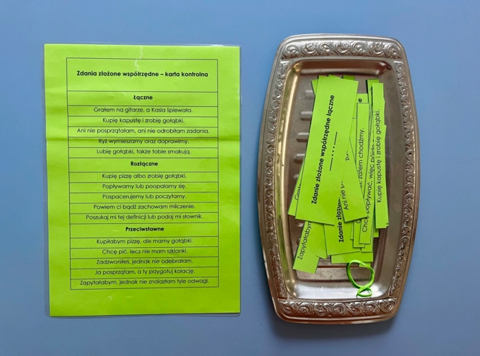 Zdania złożone współrzędnie - typy i wykresy - ćwiczenia