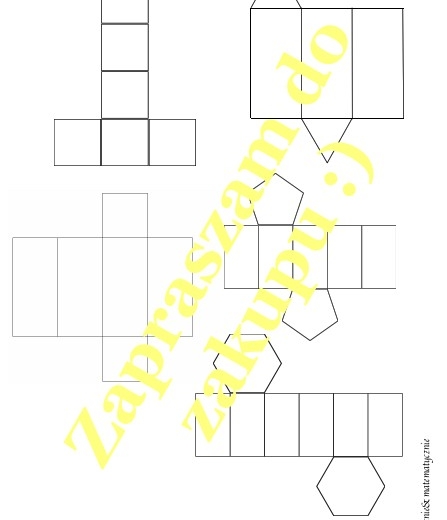 Lapbook Graniastosłupy - propozycja materiałów.