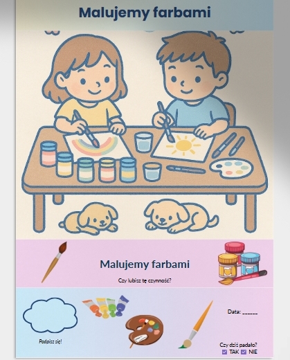 Karty obrazkowe: „Co robimy w deszczu?”