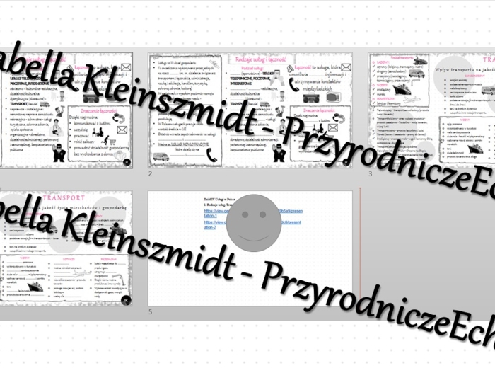Minizestaw na temat „Rodzaje usług. Łączność i transport” – sketchnotka + karta pracy w power point + gratisowy link do prezentacji multimedialnej niekomercyjnej wykonanej w genial.ly do indywidualnego pobrania i użycia do celów niekomercyjnych. Geografi