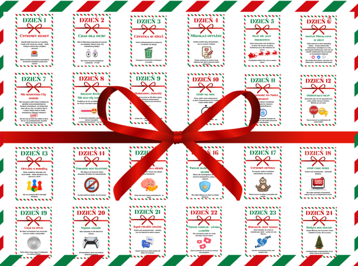 Higiena cyfrowa - kalendarz adwentowy