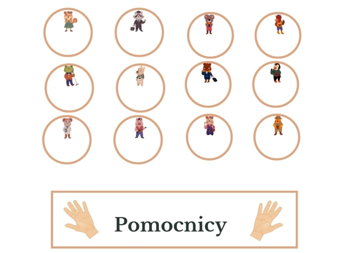 Lista obecności - znaczki i etykiety