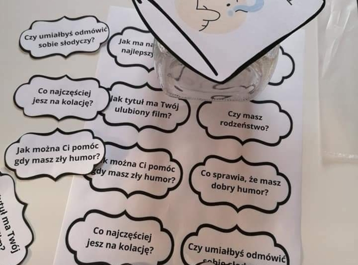 zabawa, gra TUS. SŁOIK WAŻNYCH PYTAŃ