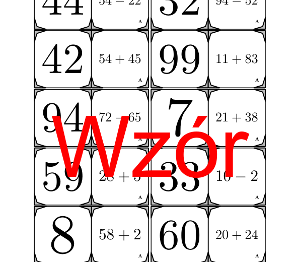 Domino - Dodawanie i odejmowanie do 100 | matematyka