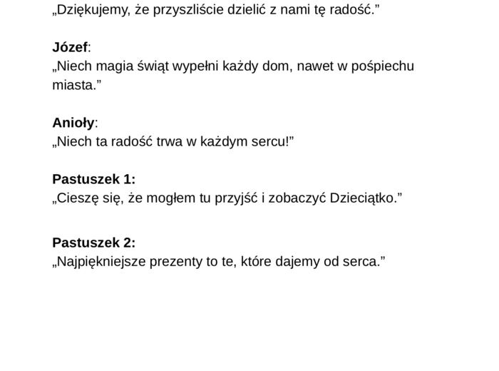 Betlejem w mieście - współczesne Jasełka