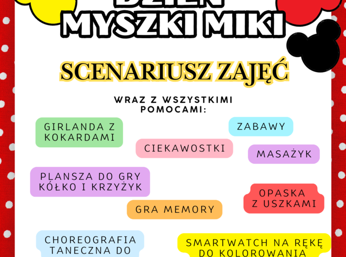 DZIEŃ MYSZKI MIKI - 18 LISTOPADA