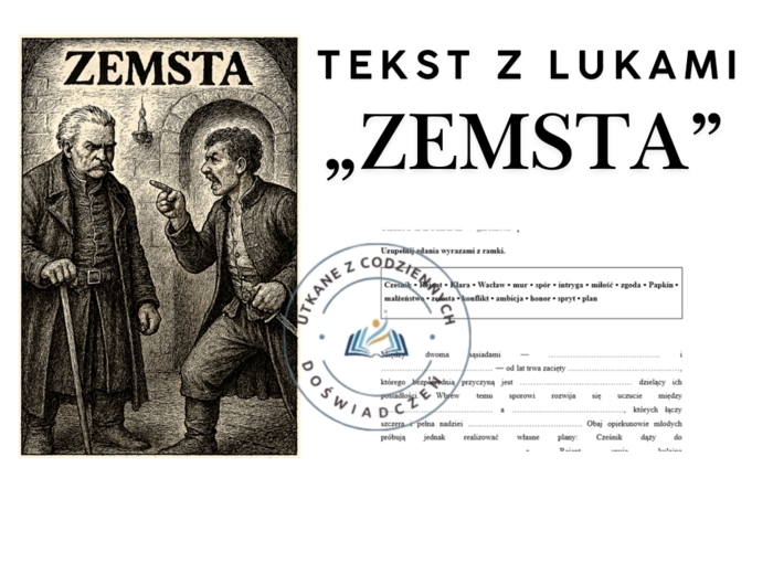 TEKST Z LUKAMI — „Zemsta”