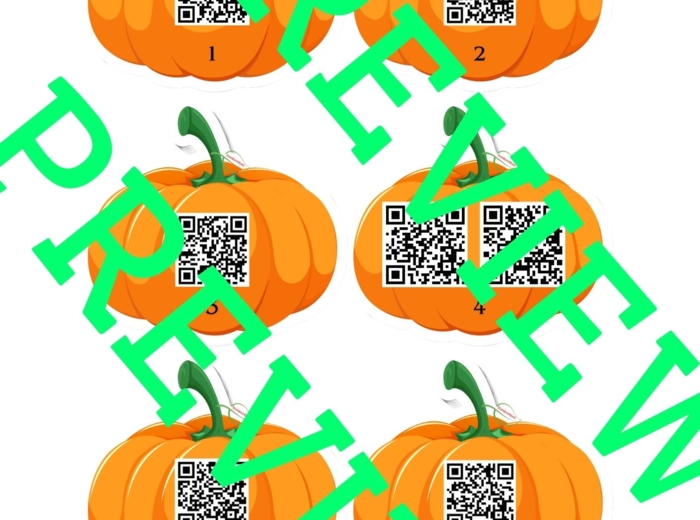 Halloween Gra Trernowa dla dużych i małych +QR Codes, Domino w 3 wersjach (również dla nieczytających), opisane karty obrazkowe na j. angielski i inne wydarzenia jesienne, dobre dla SPE, kody QR