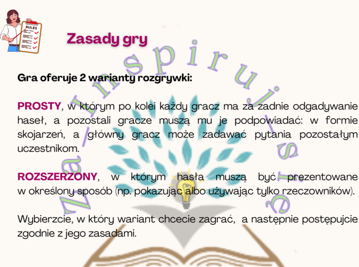 Akademia Pana Kleksa- gra Czółko - przygotowanie do opisu Akademii