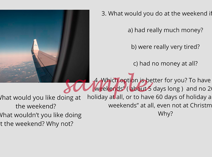 What do you like doing at the weekend? - Gramatyka poprzez konwersację