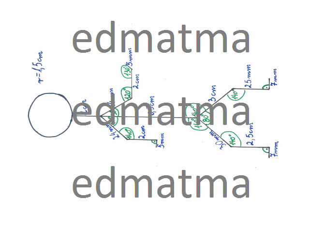 Geometruś - ludzik do przerysowania dla uczniów i uczennic
