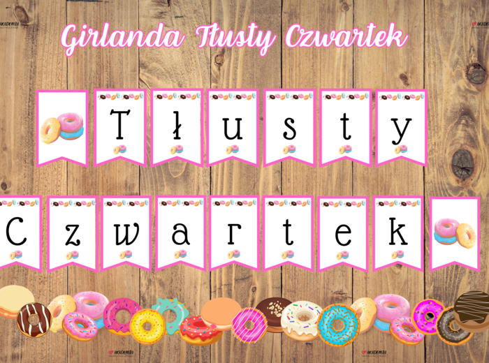 GIRLANDA I MATERIAŁY NA GAZETKĘ