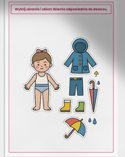 Karty pracy „Deszczowy dzień”