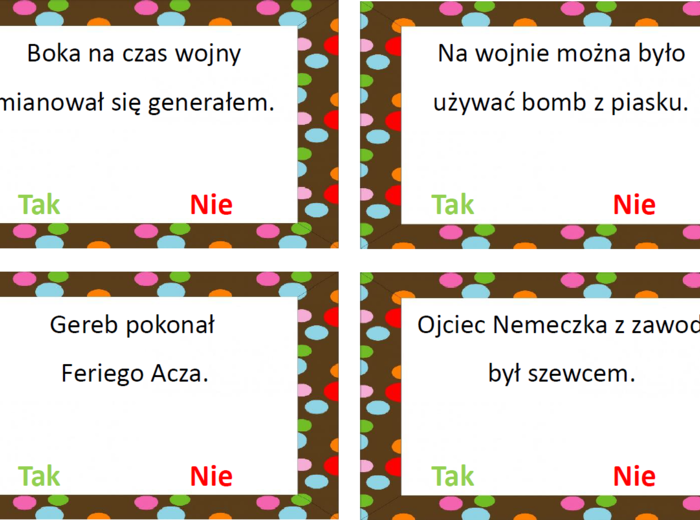 "Chłopcy z Placu Broni" TAK czy NIE?