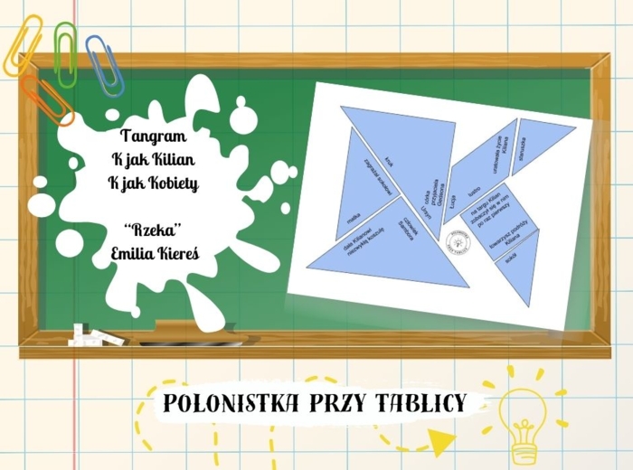 Tangram powieść "Rzeka" Emilia Kiereś K jak Kilian