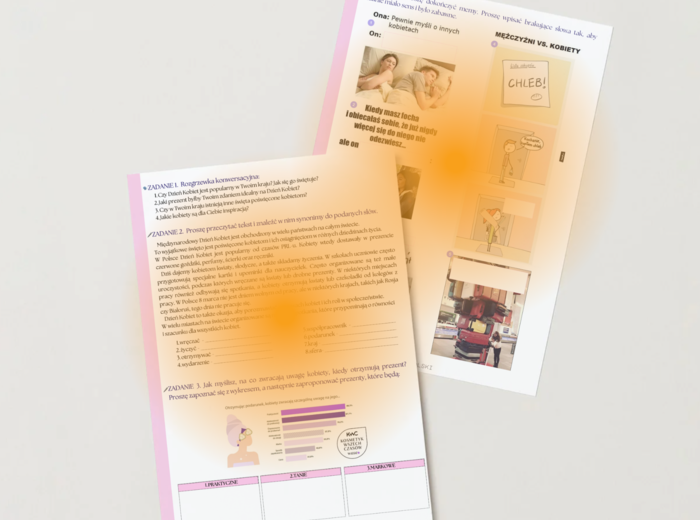 Dzień Kobiet 👩🏻🌸– gotowa lekcja poziom A2-B1 🗣️🖊️