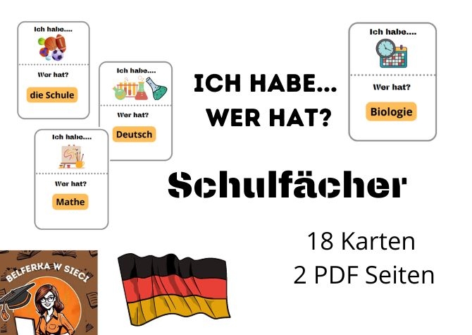 Ich habe... Wer hat? Schulfächer