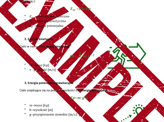 Notatka + zadania: Energia mechaniczna