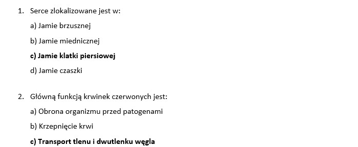 Test- układ krążenia