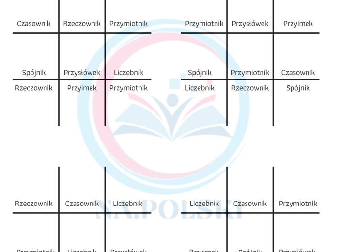 Gramatyczne kółko i krzyżyk