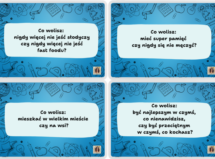 Gra integracyjna "Co wolisz?"