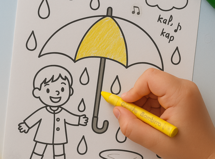 Książka tematyczna „Deszczowe przygody”