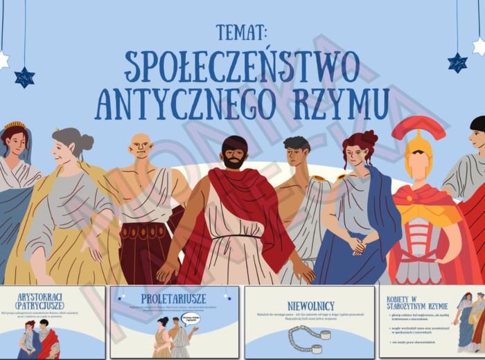 Społeczeństwo antycznego Rzymu - historia klasa 5 prezentacja