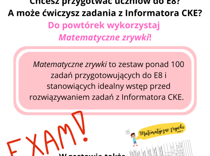 Matematyczne zrywki - E8 z matematyki