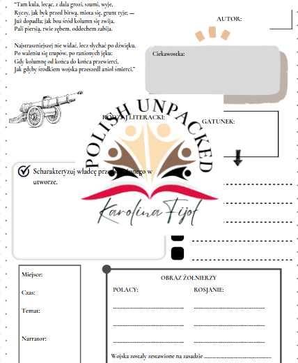 Zmierz się z lekturą "Reduta Ordona" Adam Mickiewicz