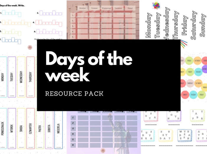 Days of the week - Resource Pack