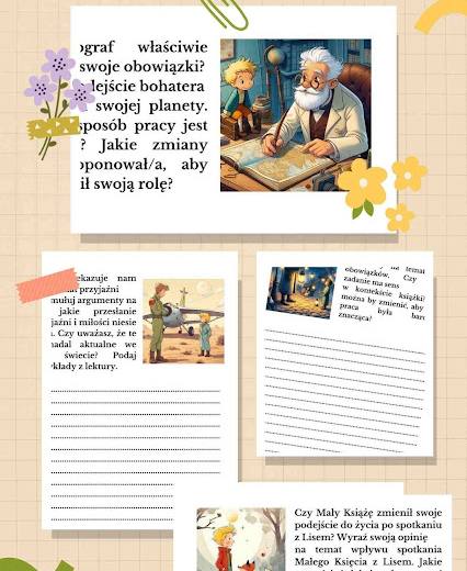 Rozwijamy umiejętności argumentacyjne- stacje zadaniowe do lektury ,,Mały Książę"