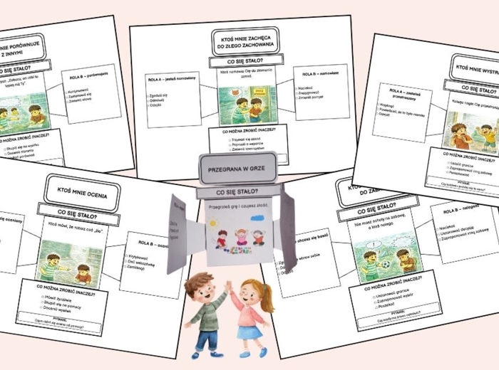 50 składanych scenek społecznych – klasy 1–3