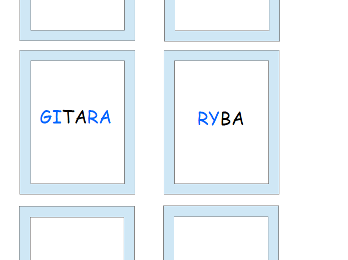 Sylabowe memory - nauka czytania