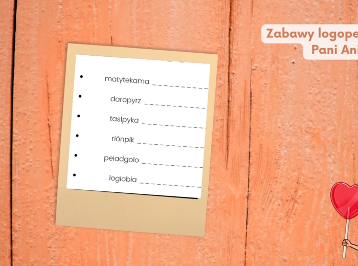 Rozsypanka wyrazowa Dzień Nauczyciela