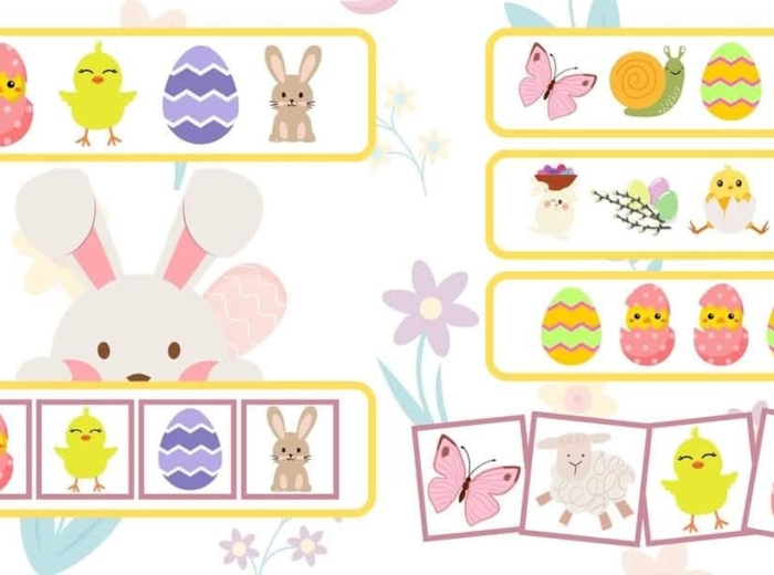 Układanka lewopółkulowa Wielkanoc