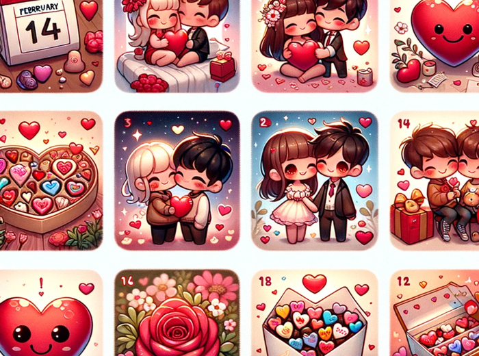 Valentinstag Walentynki niemiecki A1