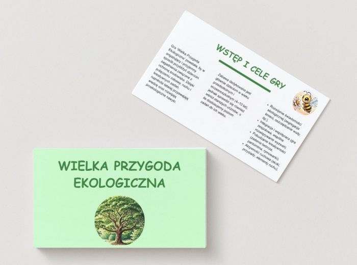 Gra ekologiczna. Plansza. Karty wyzwań