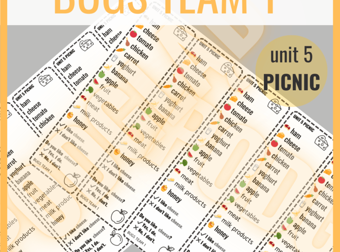 Bugs Team 1 unit 5 PICNIC - zakładki do książki