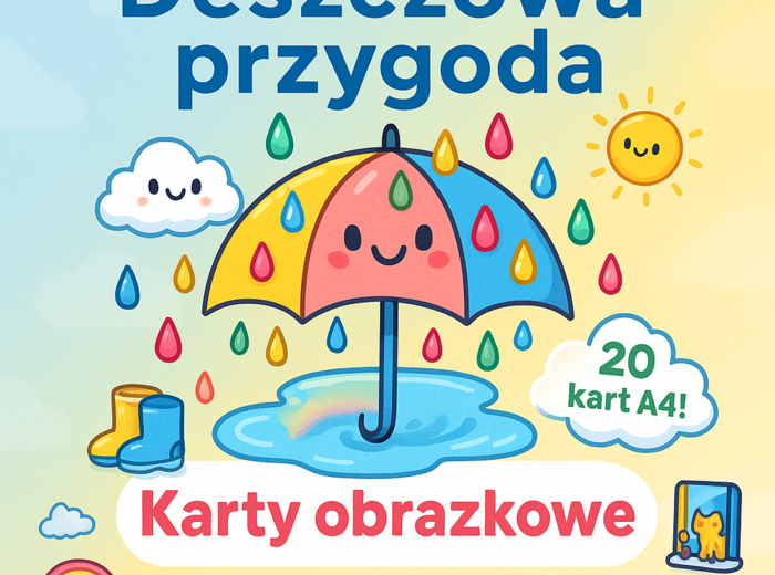 Karty obrazkowe "Deszczowa przygoda"