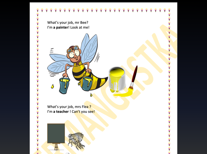 Rymowanki z zawodami - j.angielski