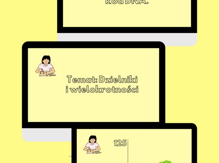 Prezentacja z elementami neurodydaktyki - liczby pierwsze, rozkład na czynniki pierwsze, NWD, NWW