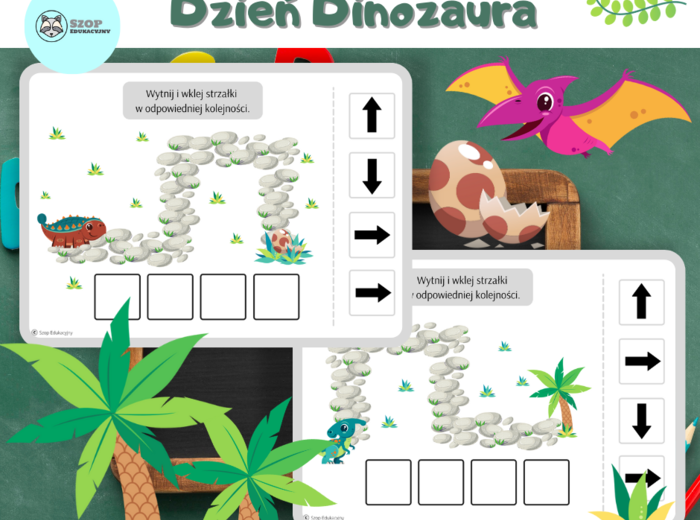 Dzień Dinozaura. Dinozaury. Zestaw zadań. Dyplom