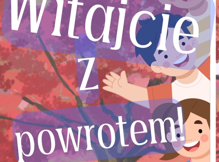 Plakat XXL - na rozpoczęcie roku - WITAJCIE z POWROTEM! (9xA4)