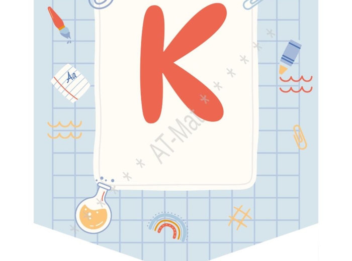 Girlanda, baner "WITAJ SZKOŁO"