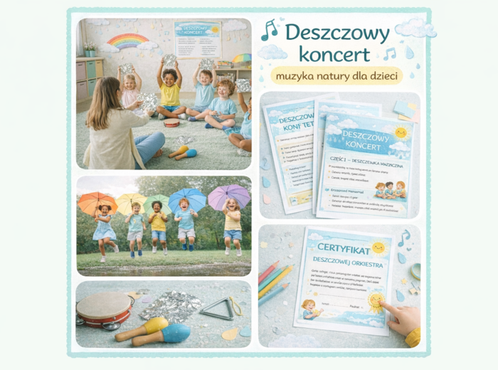 Deszczowy koncert – zajęcia muzyczne