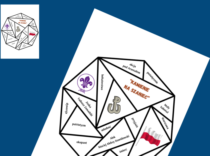 KAMIENIE NA SZANIEC – układanka – puzzle – egzamin – powtórka